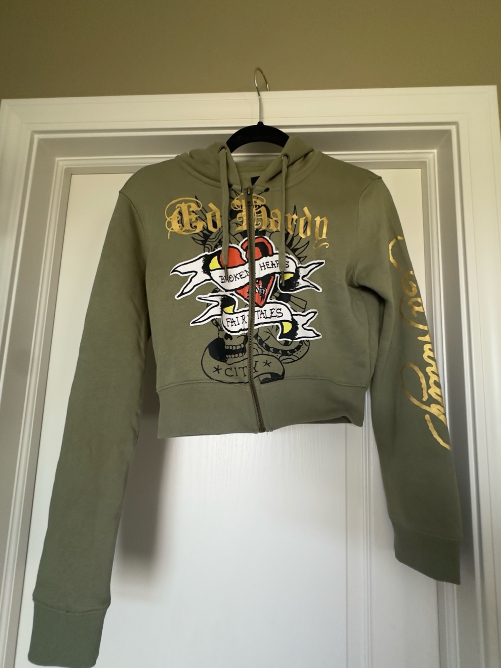 ED Hardy Cropped Hoodie Jacket